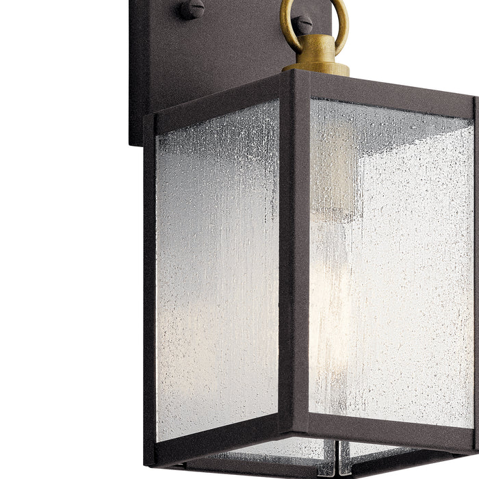 Kichler 59006WZC One Light Outdoor Wall Mount, Weathered Zinc