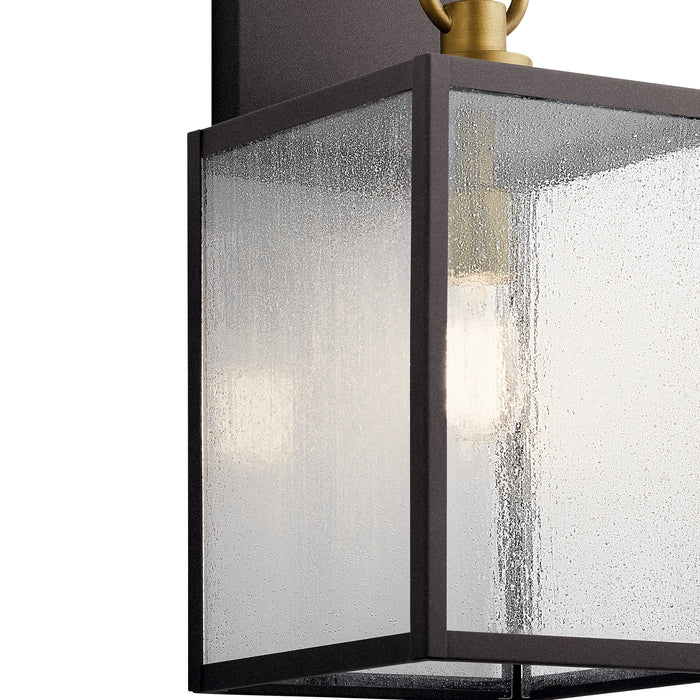 Kichler 59007WZC One Light Outdoor Wall Mount, Weathered Zinc