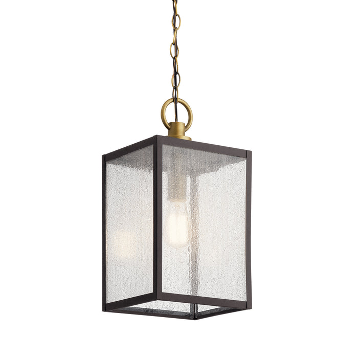 Kichler 59008WZC One Light Outdoor Pendant/Semi Flush, Weathered Zinc