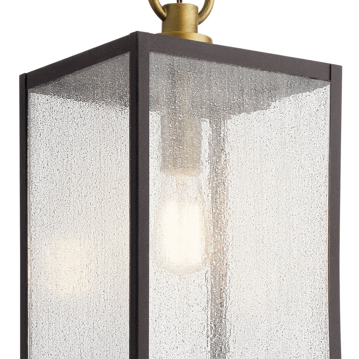 Kichler 59008WZC One Light Outdoor Pendant/Semi Flush, Weathered Zinc