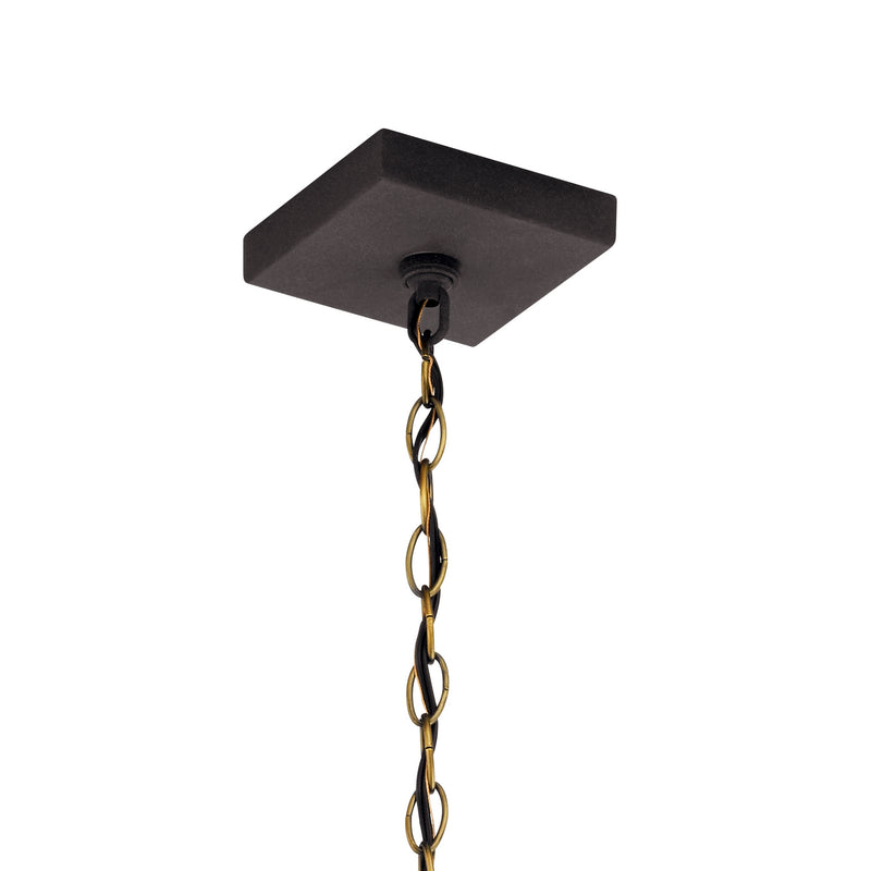 Kichler 59008WZC One Light Outdoor Pendant/Semi Flush, Weathered Zinc