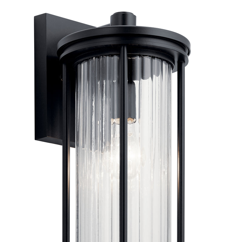 Kichler 59023BK One Light Outdoor Wall Mount, Black