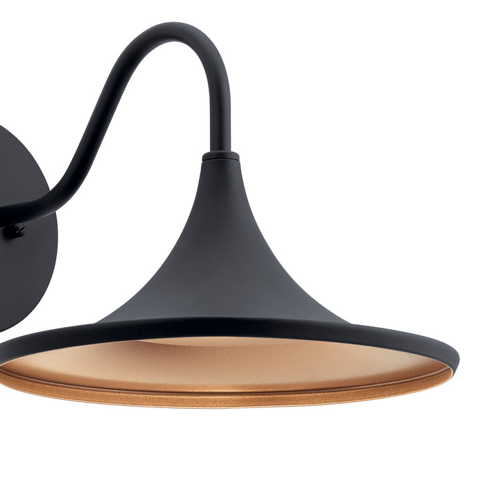 Kichler 59028BKTLED LED Outdoor Wall Mount, Textured Black