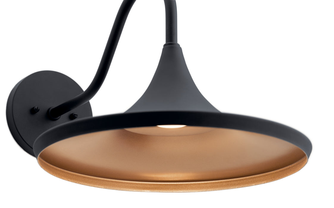 Kichler 59029BKTLED LED Outdoor Wall Mount, Textured Black