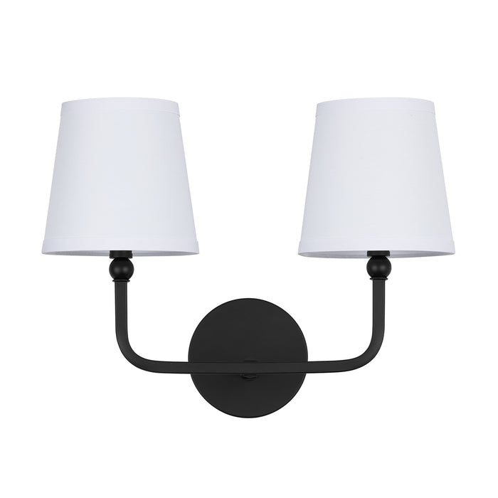 Capital Lighting 119321MB-674 Two Light Vanity, Matte Black