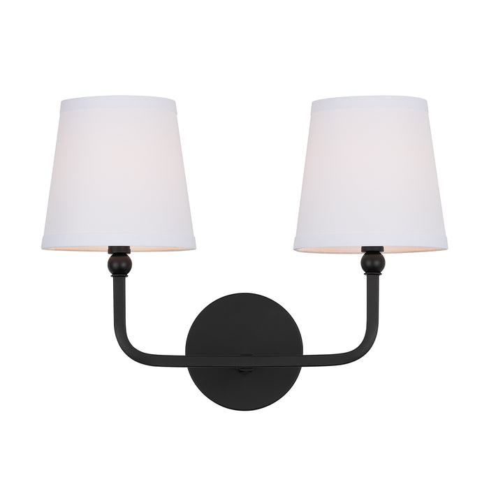 Capital Lighting 119321MB-674 Two Light Vanity, Matte Black