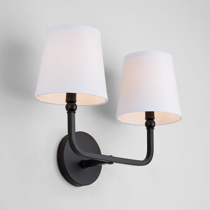 Capital Lighting 119321MB-674 Two Light Vanity, Matte Black