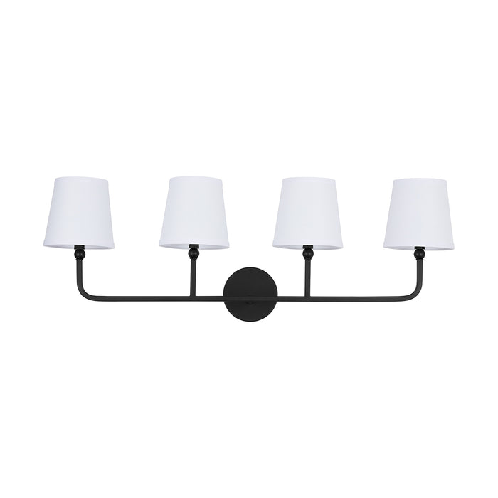 Capital Lighting 119341MB-674 Four Light Vanity, Matte Black