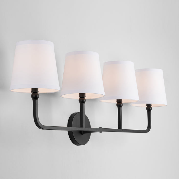 Capital Lighting 119341MB-674 Four Light Vanity, Matte Black