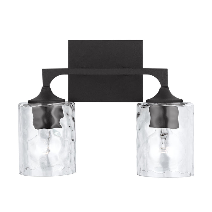 Capital Lighting 137321BI-486 Two Light Vanity, Black Iron