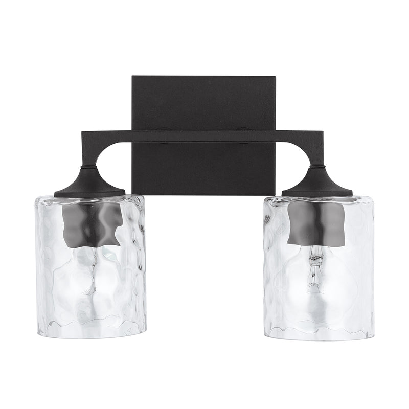 Capital Lighting 137321BI-486 Two Light Vanity, Black Iron