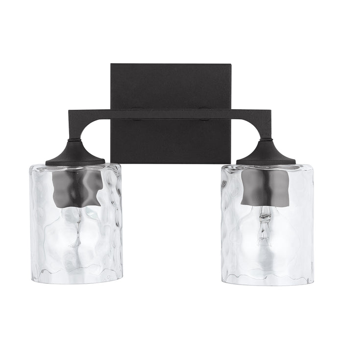 Capital Lighting 137321BI-486 Two Light Vanity, Black Iron