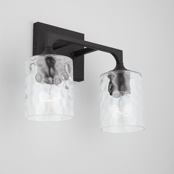 Capital Lighting 137321BI-486 Two Light Vanity, Black Iron