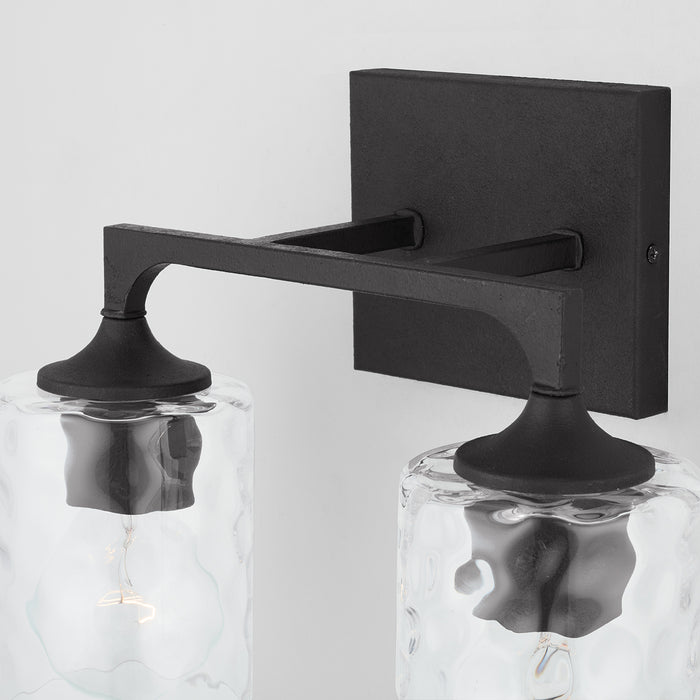 Capital Lighting 137321BI-486 Two Light Vanity, Black Iron
