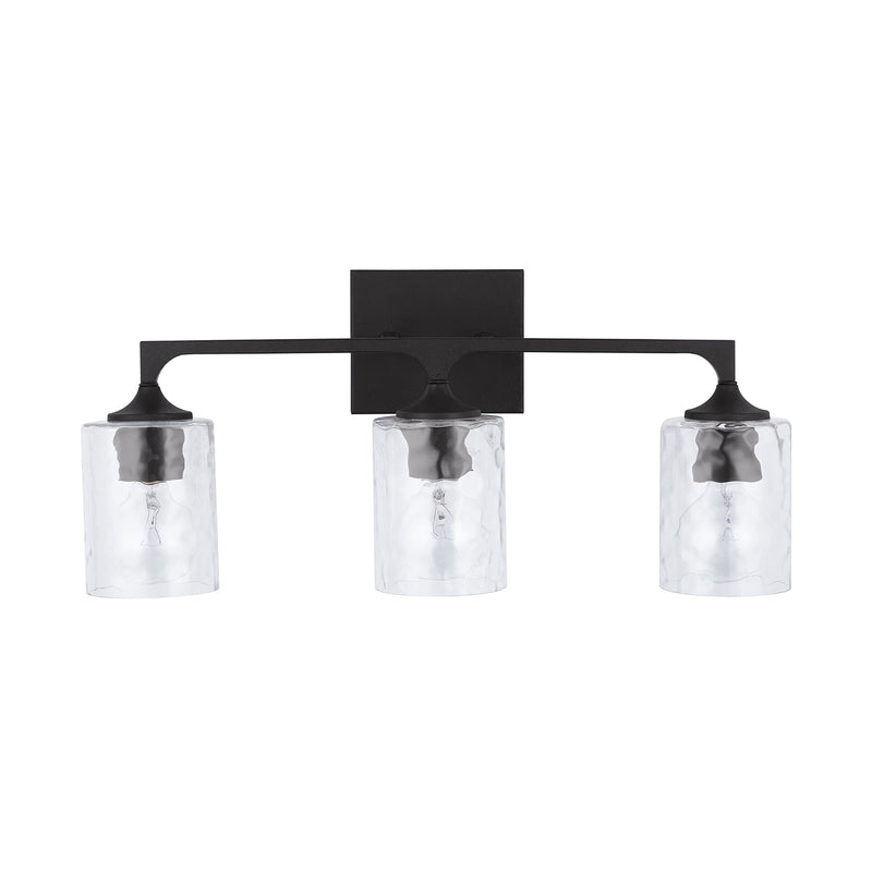 Capital Lighting 137331BI-486 Three Light Vanity, Black Iron
