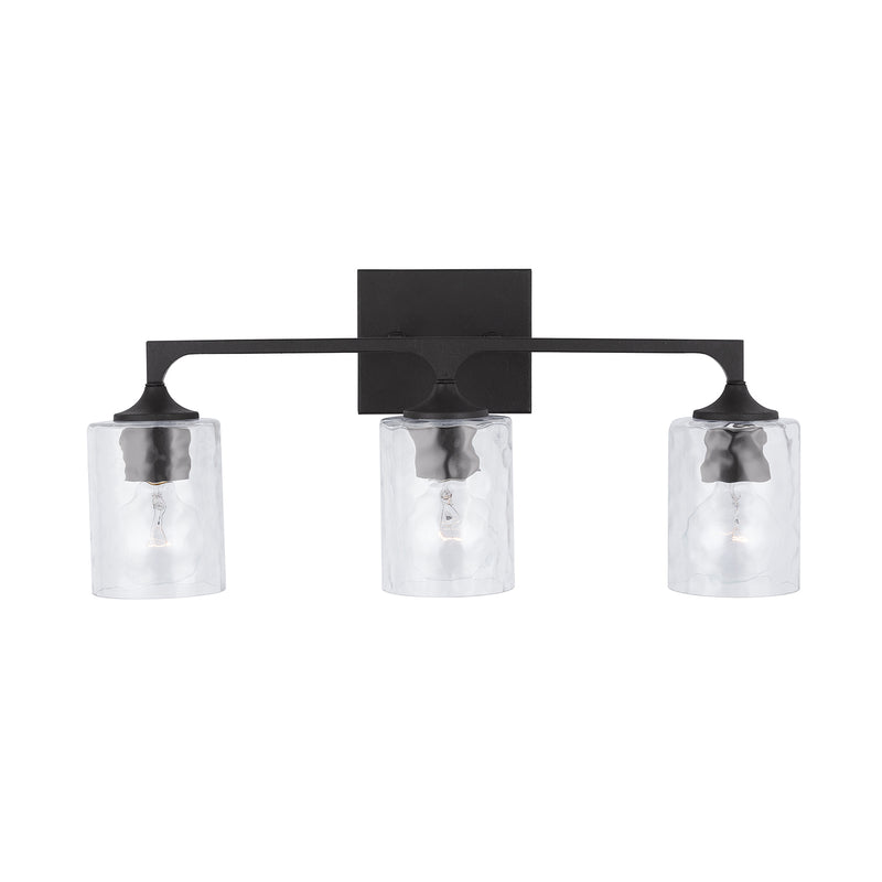 Capital Lighting 137331BI-486 Three Light Vanity, Black Iron