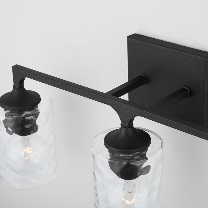Capital Lighting 137331BI-486 Three Light Vanity, Black Iron