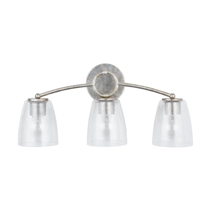 Capital Lighting 137931AS-488 Three Light Vanity, Antique Silver