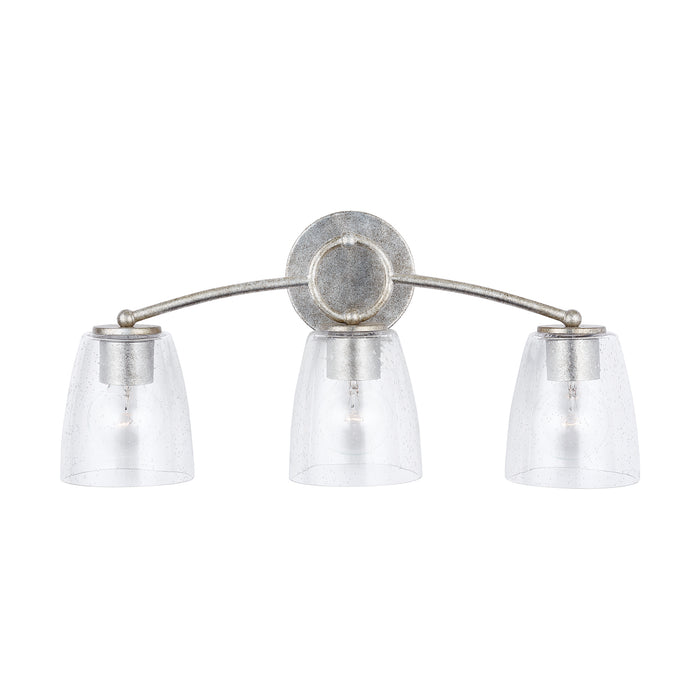 Capital Lighting 137931AS-488 Three Light Vanity, Antique Silver