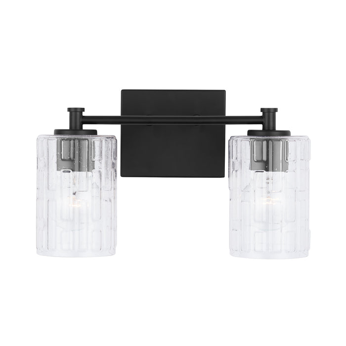 Capital Lighting 138321MB-491 Two Light Vanity, Matte Black