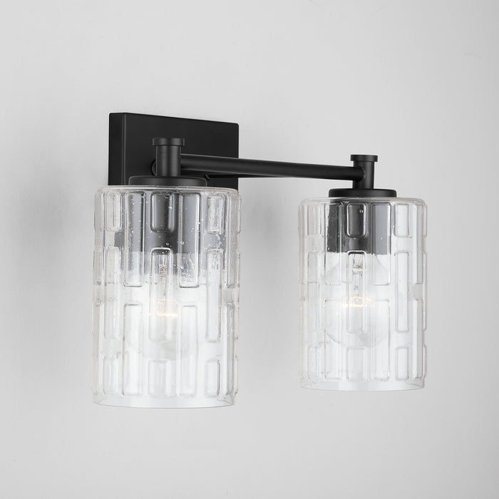 Capital Lighting 138321MB-491 Two Light Vanity, Matte Black