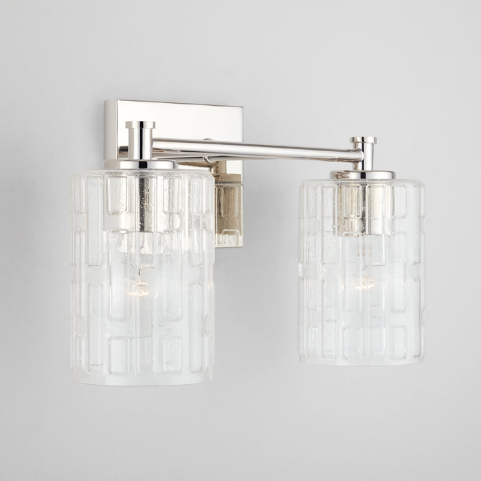 Capital Lighting 138321PN-491 Two Light Vanity, Polished Nickel