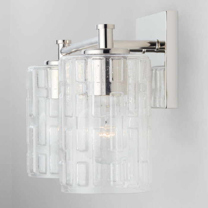 Capital Lighting 138321PN-491 Two Light Vanity, Polished Nickel