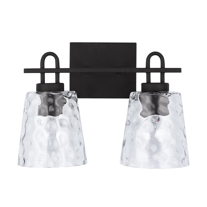 Capital Lighting 138322BI-492 Two Light Vanity, Black Iron
