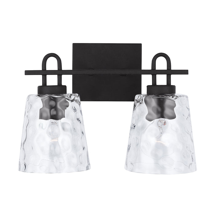 Capital Lighting 138322BI-492 Two Light Vanity, Black Iron