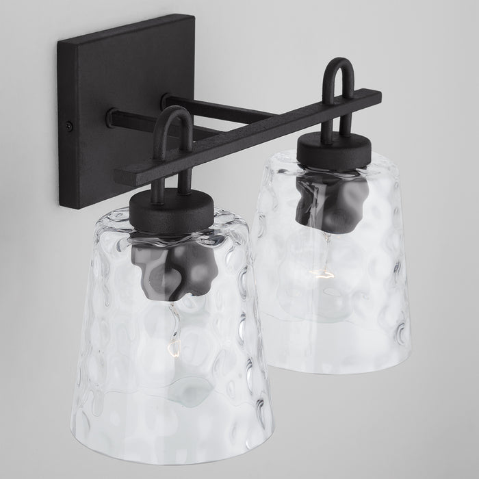 Capital Lighting 138322BI-492 Two Light Vanity, Black Iron