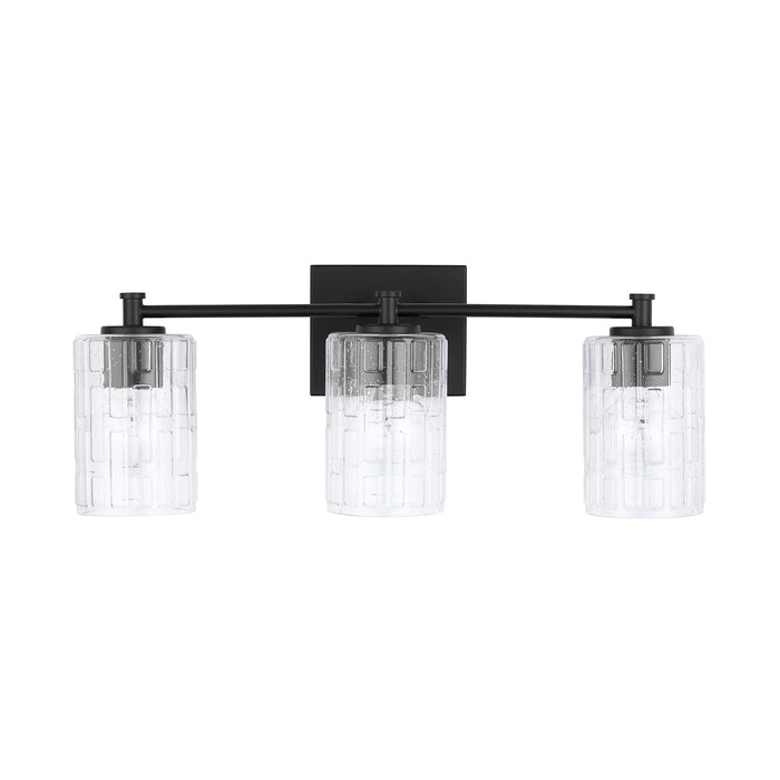 Capital Lighting 138331MB-491 Three Light Vanity, Matte Black