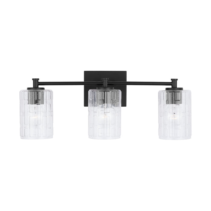Capital Lighting 138331MB-491 Three Light Vanity, Matte Black