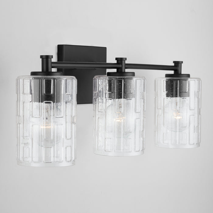 Capital Lighting 138331MB-491 Three Light Vanity, Matte Black