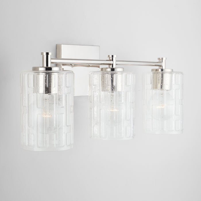 Capital Lighting 138331PN-491 Three Light Vanity, Polished Nickel