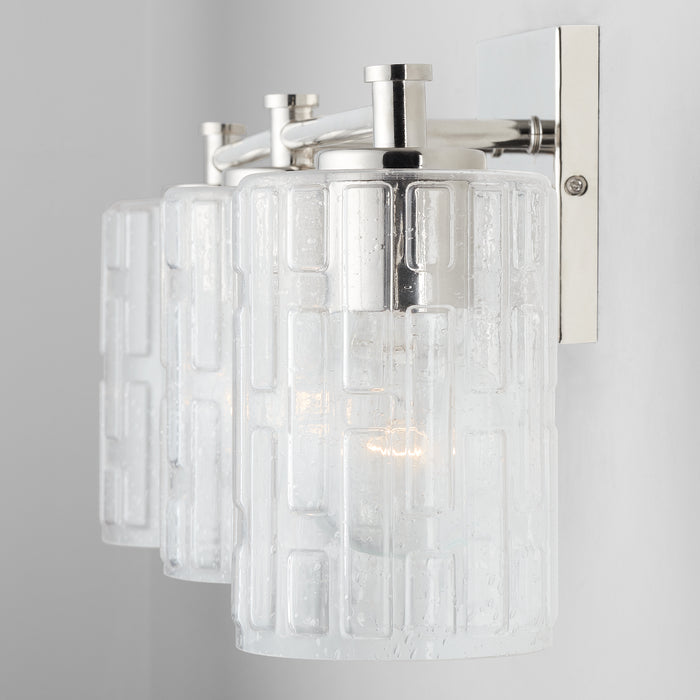 Capital Lighting 138331PN-491 Three Light Vanity, Polished Nickel