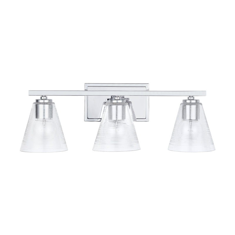 Capital Lighting 138333CH-493 Three Light Vanity, Chrome