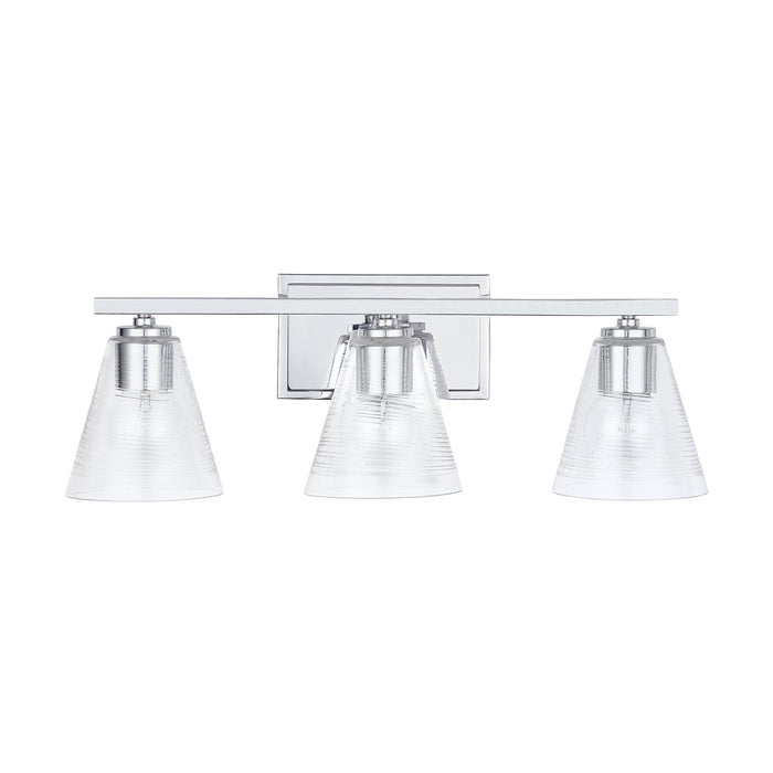 Capital Lighting 138333CH-493 Three Light Vanity, Chrome