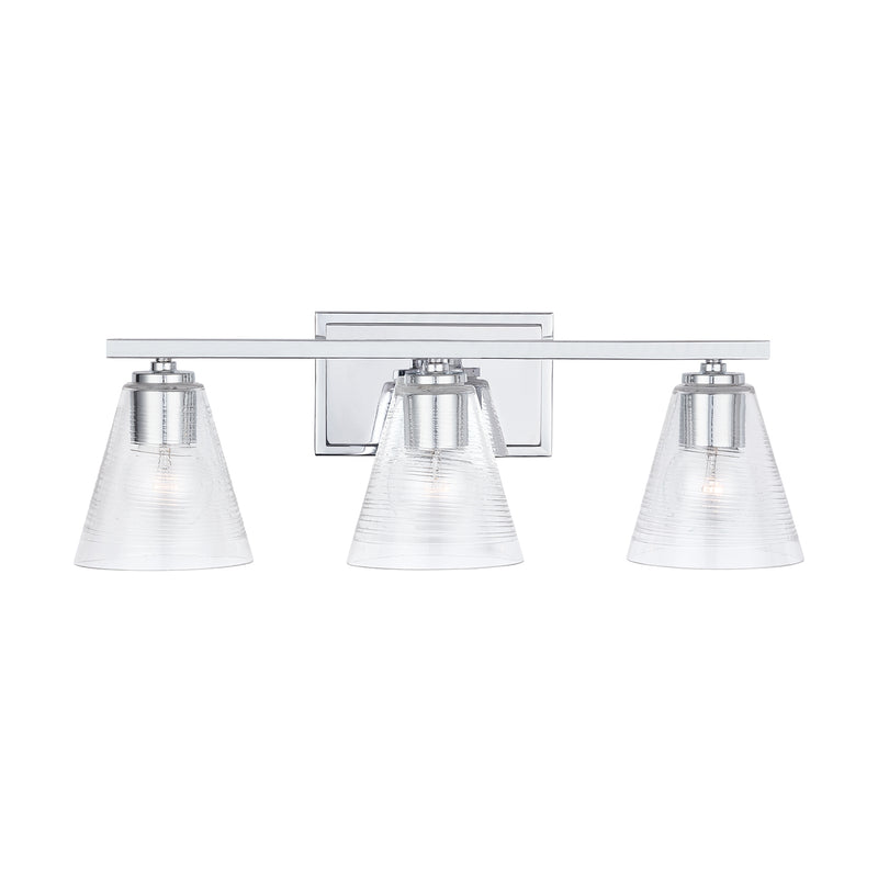 Capital Lighting 138333CH-493 Three Light Vanity, Chrome