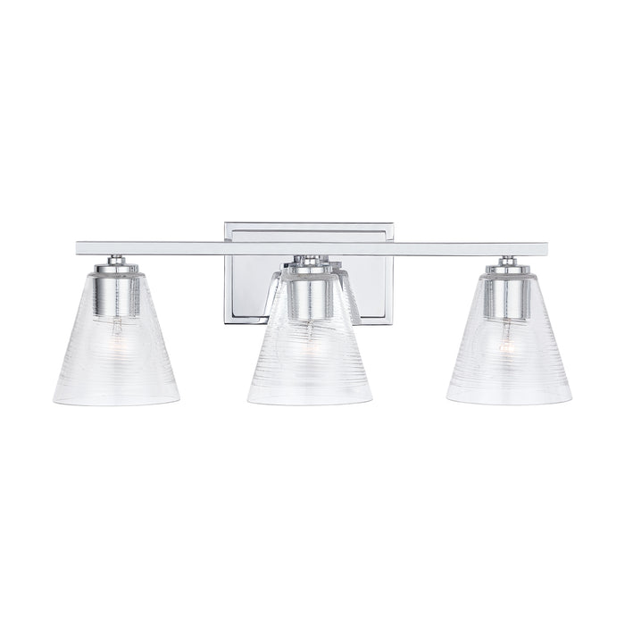 Capital Lighting 138333CH-493 Three Light Vanity, Chrome