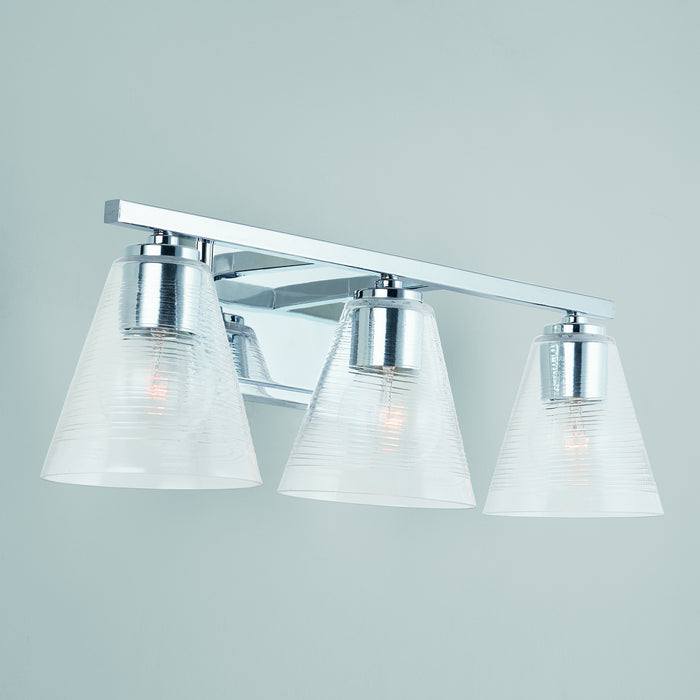 Capital Lighting 138333CH-493 Three Light Vanity, Chrome