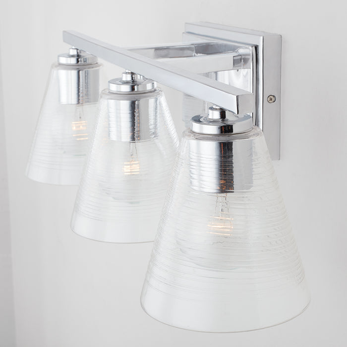 Capital Lighting 138333CH-493 Three Light Vanity, Chrome