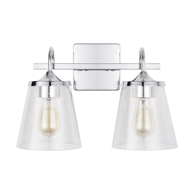 Capital Lighting 139122CH-496 Two Light Vanity, Chrome