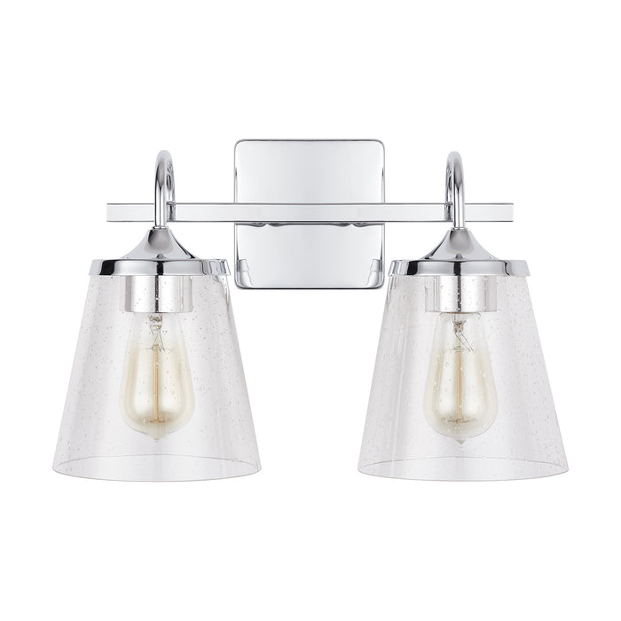 Capital Lighting 139122CH-496 Two Light Vanity, Chrome