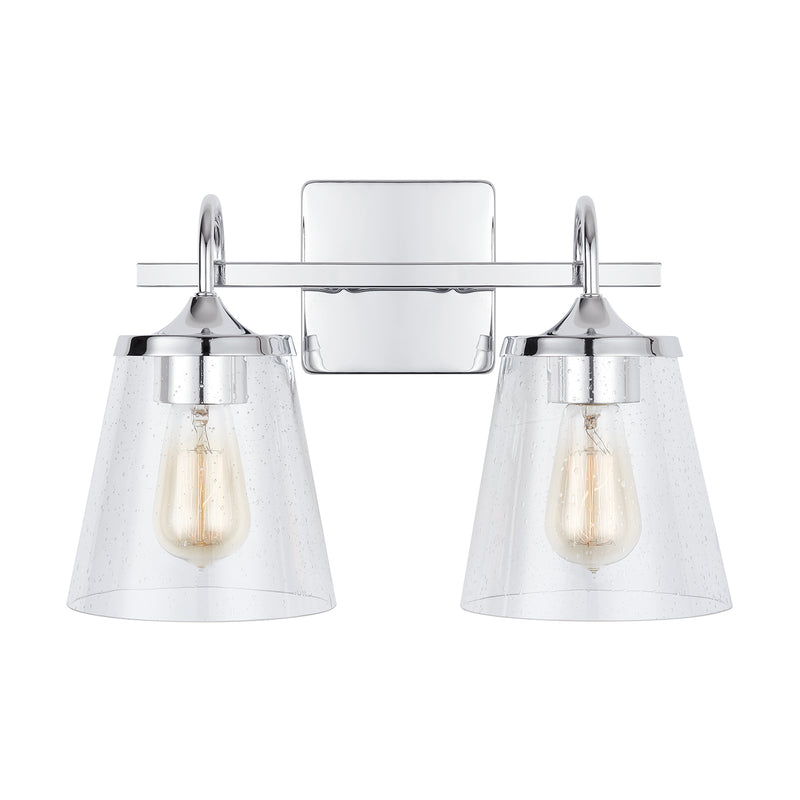 Capital Lighting 139122CH-496 Two Light Vanity, Chrome