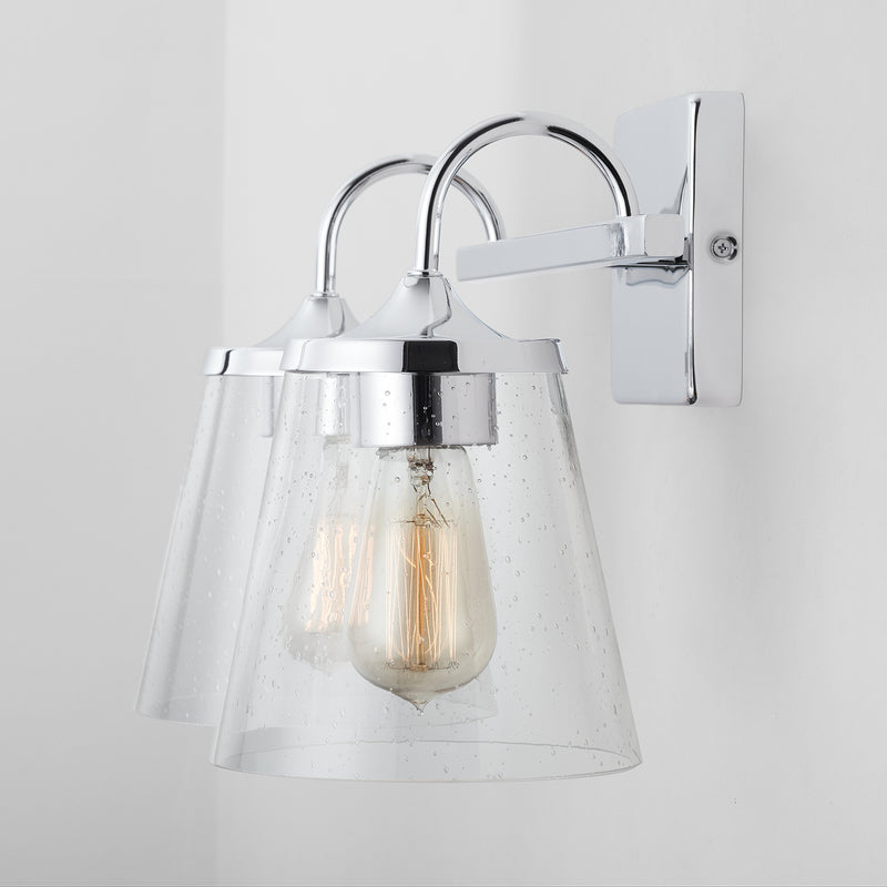 Capital Lighting 139122CH-496 Two Light Vanity, Chrome