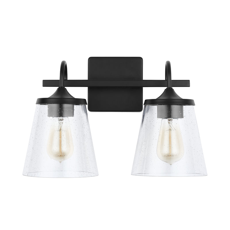 Capital Lighting 139122MB-496 Two Light Vanity, Matte Black