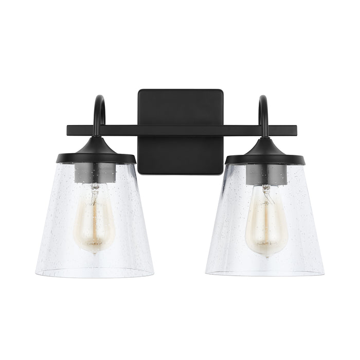 Capital Lighting 139122MB-496 Two Light Vanity, Matte Black