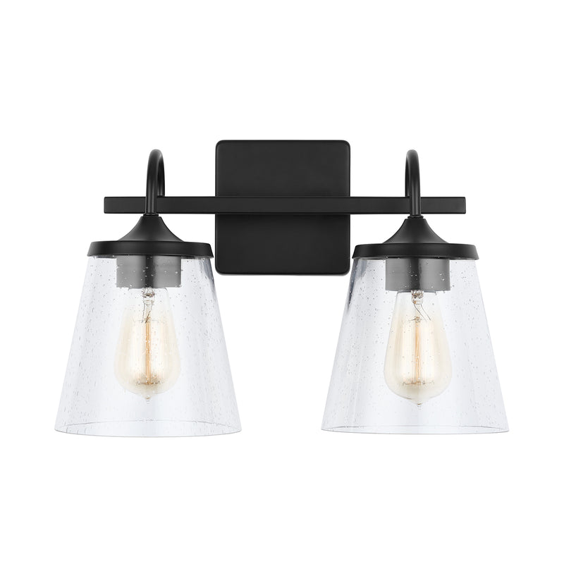 Capital Lighting 139122MB-496 Two Light Vanity, Matte Black