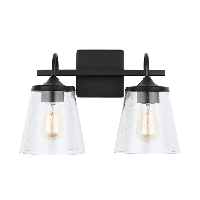 Capital Lighting 139122MB-496 Two Light Vanity, Matte Black