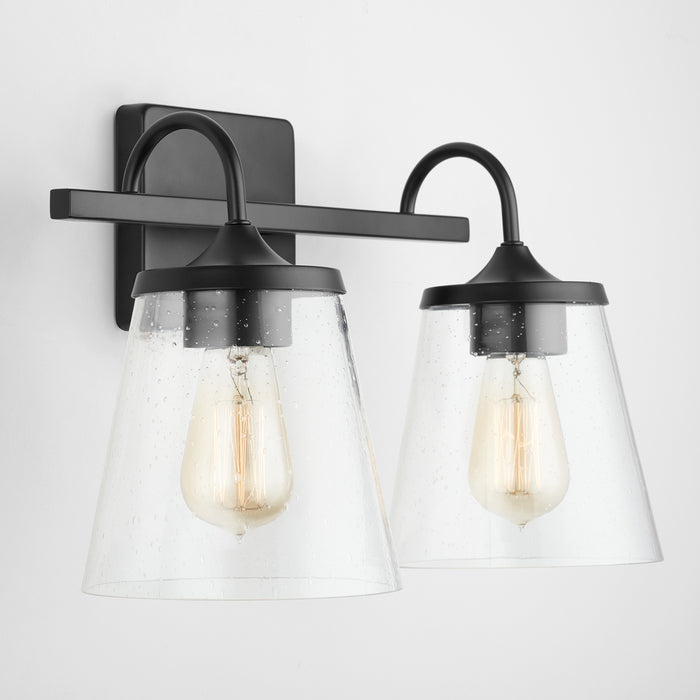Capital Lighting 139122MB-496 Two Light Vanity, Matte Black